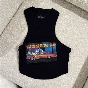 Boys lie Black Graphic Tank Top